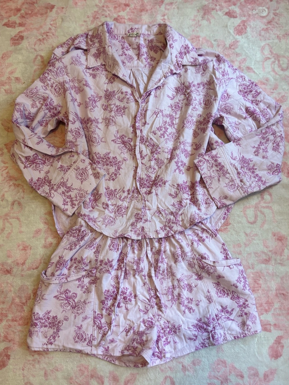 Free People intimately flannel pajamas 
Play date set